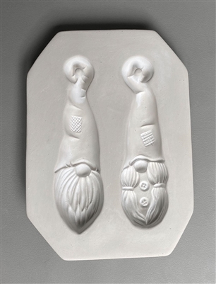 Two Gnome Ornaments Frit Casting Mold