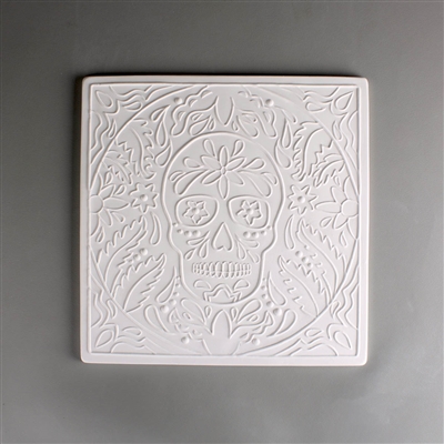 Day of The Dead Textured Fusing Tile