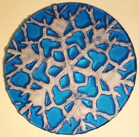 Round Snow Flake Texture Fusing Tile
