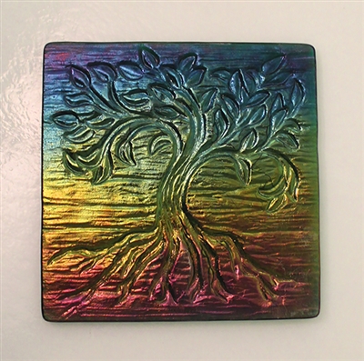 Small Tree of Life Textured Fusing Tile