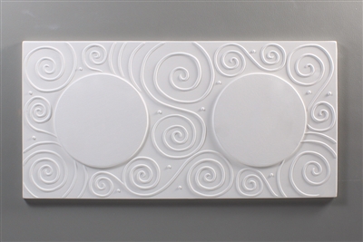 Swirl Textured Coaster Draping Mold