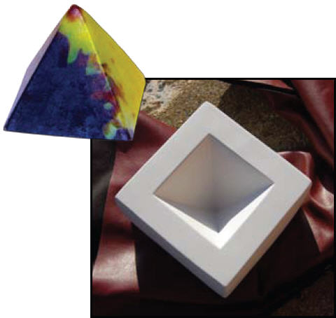 Pyramid Paperweight Kiln Casting Mold