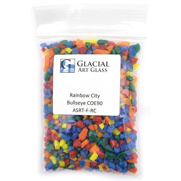 Rainbow City Frit Blend Coarse Grain COE90