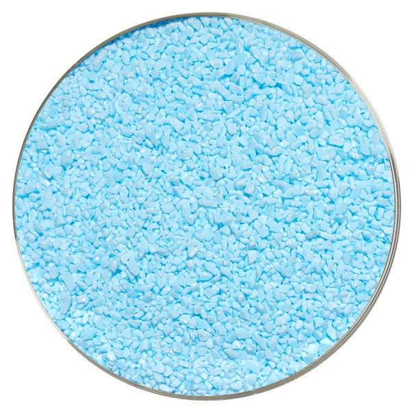 Wissmach Glass Sky Blue Opalescent Frit COE96