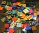 1/2 x 1/2 CBS Dichroic Patterned Squares on 2mm Thin Glass. Mixed Lot of 20 Squares Per Pack. COE90