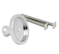 Aanraku Nickel Plated Round Knob Cabinet Pull