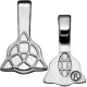Aanraku Silver Plated Celtic Jewelry Bails