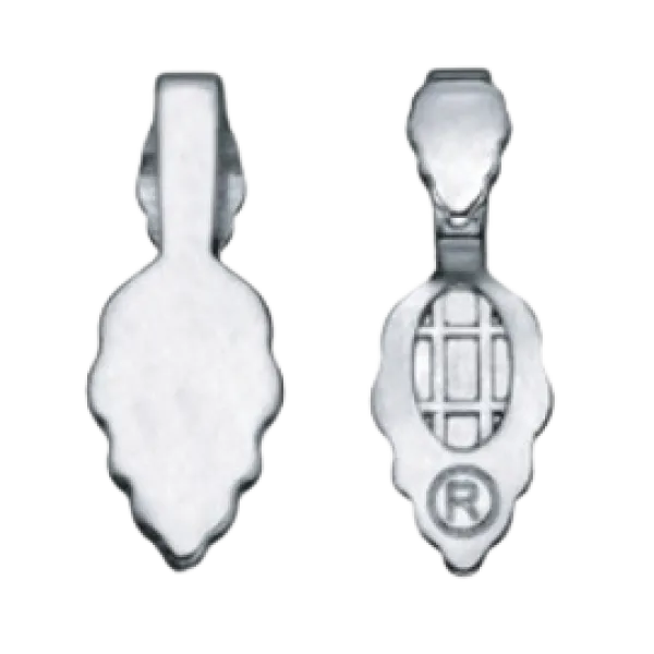 Aanraku Silver Plated Double Leaf Jewelry Bails