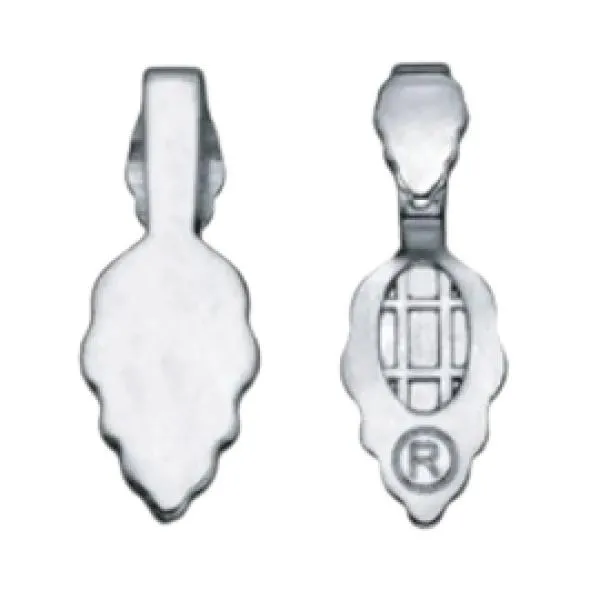 Aanraku Silver Plated Double Leaf Jewelry Bails