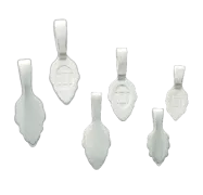 Aanraku Silver Plated Leaf Jewelry Bails
