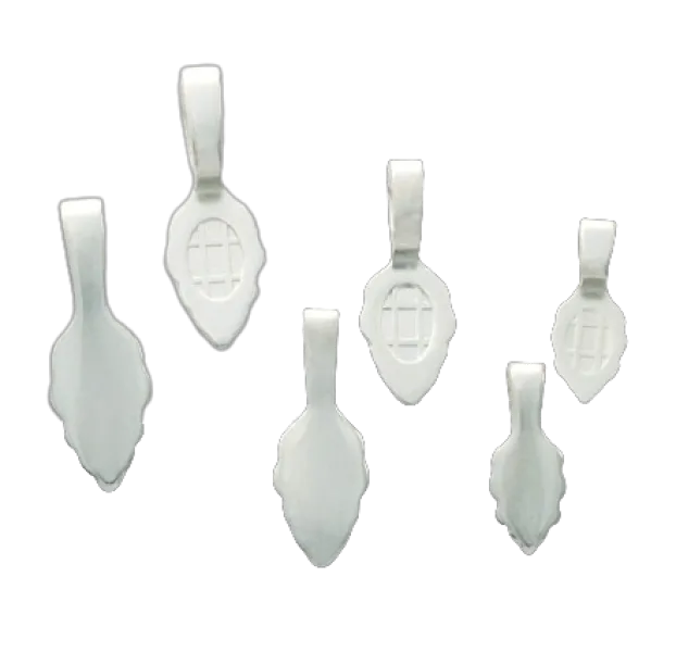 Aanraku Silver Plated Leaf Jewelry Bails