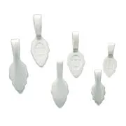 Aanraku Silver Plated Leaf Jewelry Bails