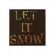 Etched Dichroic Accent Square Let It Snow COE90