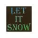 Etched Dichroic Accent Square Let It Snow COE90