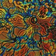 Etched Black Hole Pattern on Thin Glass COE90
