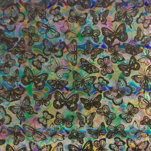 Etched Butterflies Pattern on Thin Glass COE96