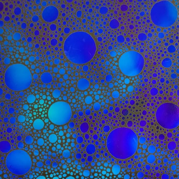 Etched Constellation Pattern on Thin Glass COE90