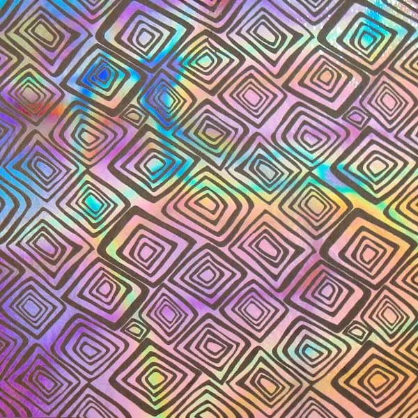 Etched Contempo Squares Pattern on Thin Glass COE96