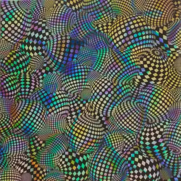 Etched Disco Balls Pattern on Thin Glass COE90