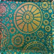 Etched Double Circles Pattern on Thin Glass COE90