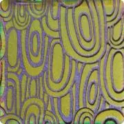 Etched Double Funky Elipse Pattern on Thin Black Glass COE96