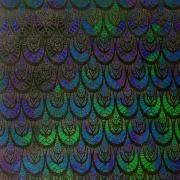 Etched Fancy Fins Pattern on Thin Glass COE90