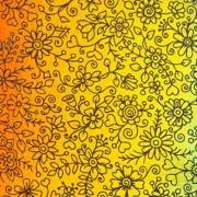 Etched Flower Patch Pattern on Thin Glass COE96