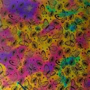 Etched Flowers And Butterflies Pattern on Thin Glass COE96