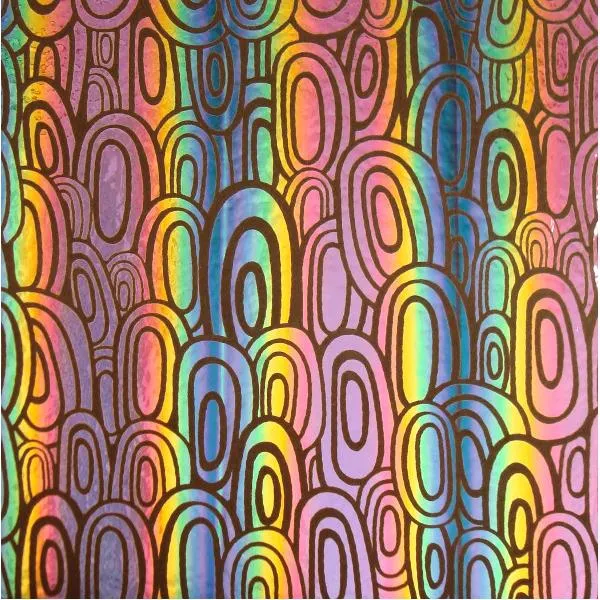 Etched Funky Ellipses on Thin Glass COE96