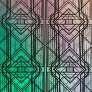 Etched Gatsby Pattern on Thin Glass COE90
