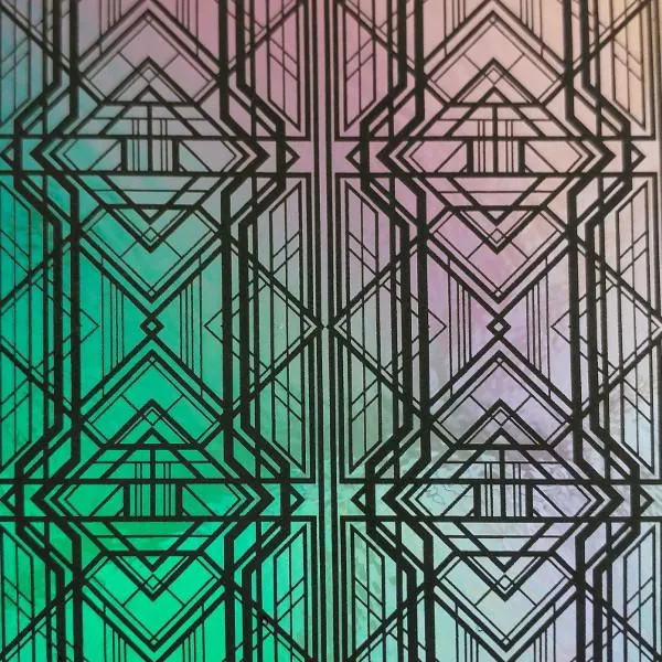 Etched Gatsby Pattern on Thin Glass COE90