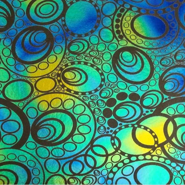 Etched Hippodrome Pattern on Thin Glass COE96