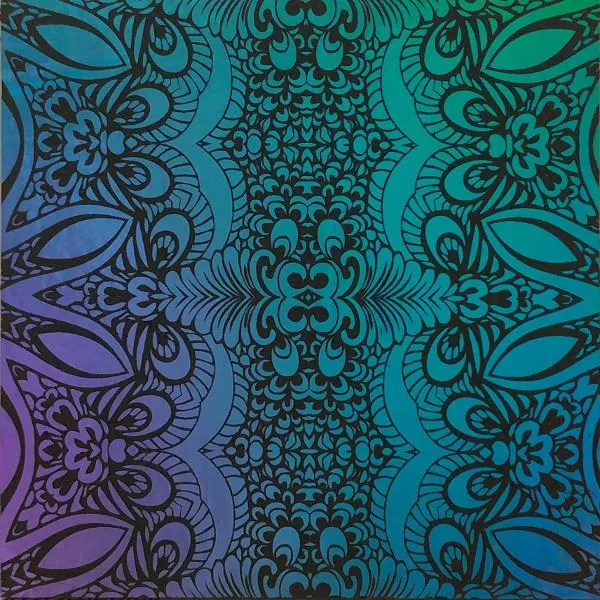 Etched Magic Carpet Pattern on Thin Glass COE96