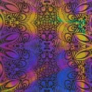 Etched Magic Carpet Pattern on Thin Glass COE90
