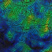 Etched Menacing Maze Pattern on Thin Glass COE96