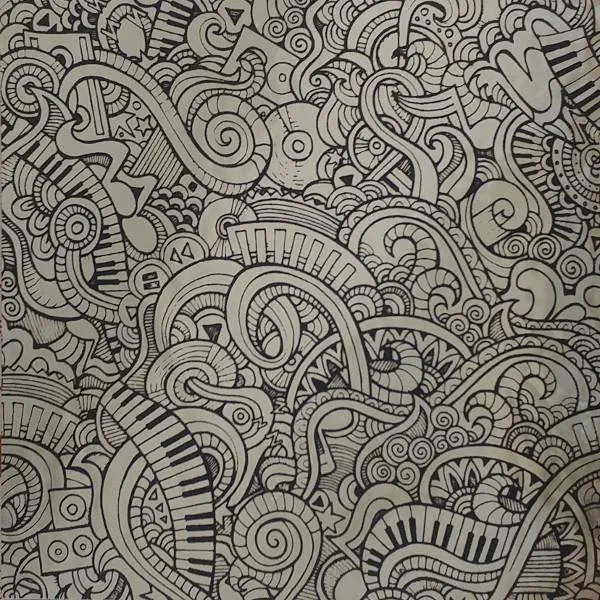 Etched Music to my Ears Pattern on Thin Glass COE90