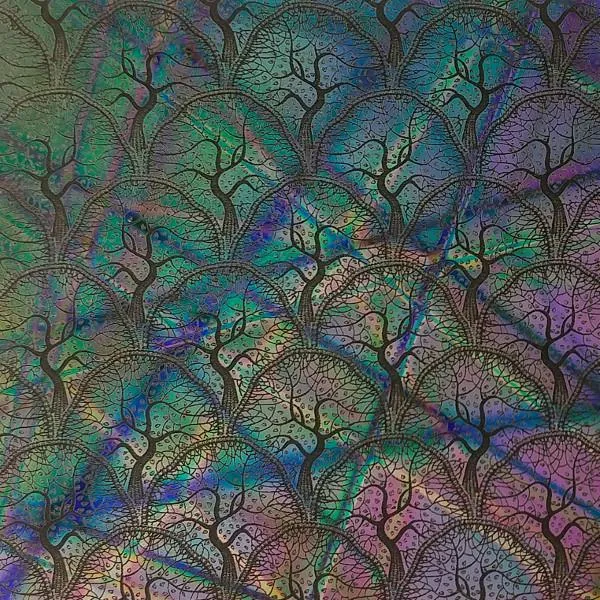 Etched Orchard Pattern on Thin Glass COE96
