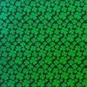 Etched Shamrock Pattern on Thin Glass COE90