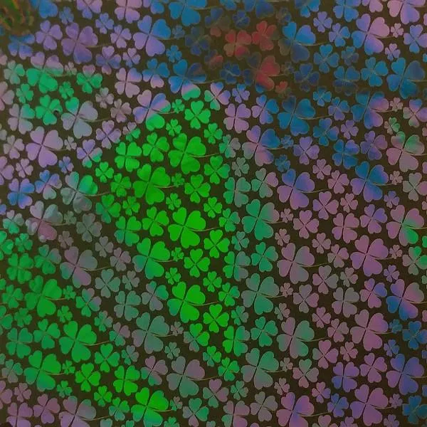 Etched Shamrock Pattern on Thin Glass COE96