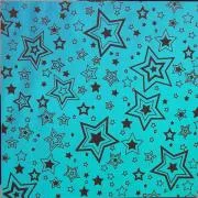 Etched Shooting Stars Pattern on Thin Glass COE96