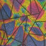 Etched Triangles Pattern on Thin Glass COE90