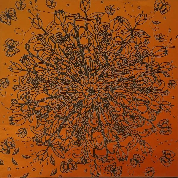 Etched Tulip Burst Pattern on Thin Glass COE90