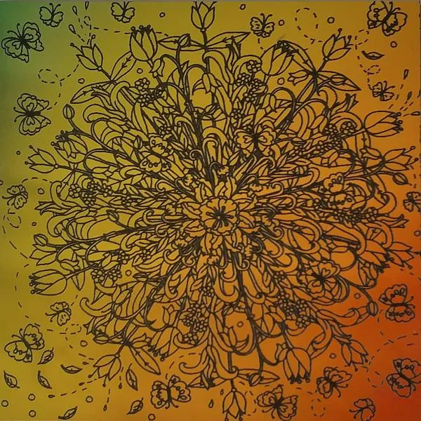 Etched Tulip Burst Pattern on Thin Glass COE96