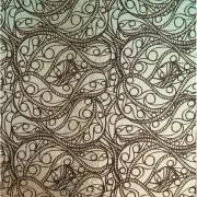 Etched Twisted Tracks Pattern on Thin Glass COE96