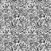 Etched Botanical Pattern