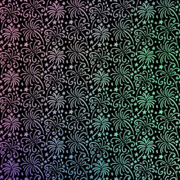 Etched Fireworks Pattern on Thin Glass COE90