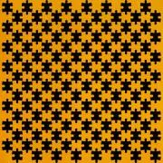 Etched Jigsaw Puzzle Pattern on Thin Glass COE90