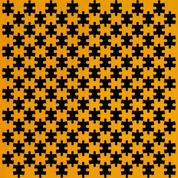 Etched Jigsaw Puzzle Pattern on Thin Glass COE90