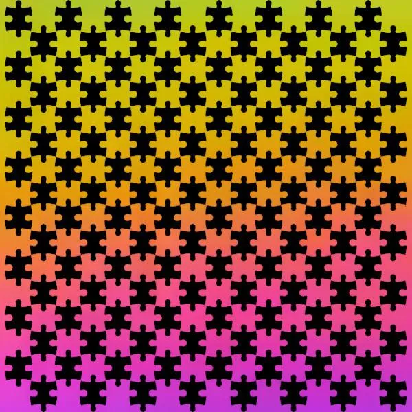 Etched Jigsaw Puzzle Pattern on Thin Glass COE96