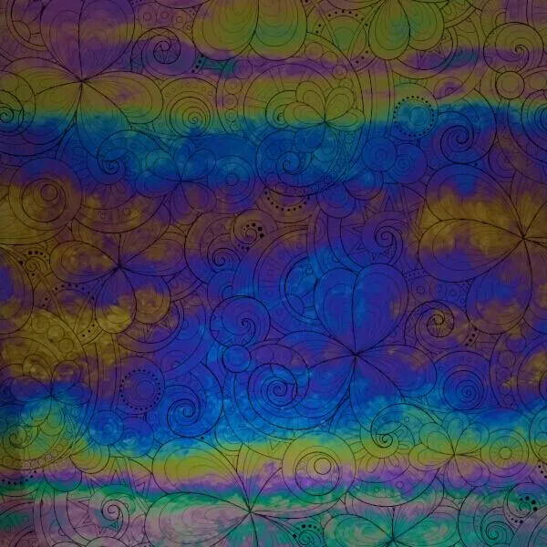 Etched Luminescent Luck of the Irish Pattern COE96